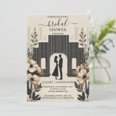 Wie wahrhaftig 70er 80er Courthouse Brautparty Einladung (Stehend Vorderseite)