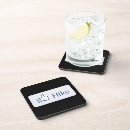 Wie Wandern - Facebook Parody Getränkeuntersetzer (Rechte Seite)