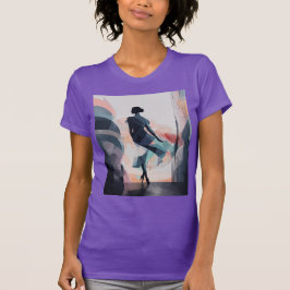 Wie wäre es mit "Amethyst Grace: Lila Aquarelltanz T-Shirt