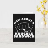 Wie wäre es mit einem Knuckle Sandwich Boxer 2 Karte (Gelbe Blume)