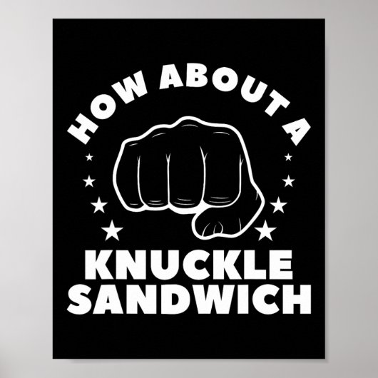 Wie wäre es mit einem Knuckle Sandwich Boxer 2 Poster (Vorne)