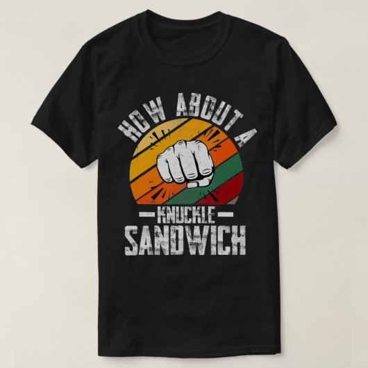 Wie wäre es mit einem Knuckle Sandwich Boxer Train T-Shirt (Design vorne)