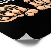 Wie wäre es mit einem Knuckle Sandwich - Boxfaustk Poster (Ecke)
