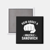 Wie wäre es mit einem Knuckle Sandwich Boxing Boxe Magnet (Vorderseite/Rückseite)