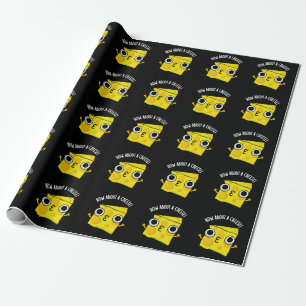 Wie wäre es mit einem lustigen Käse-Kuss-Puns Dark Geschenkpapier