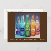 Wie wäre es mit einer Postkarte für Kaffee? (Vorne/Hinten)