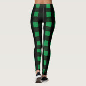 Wie wäre es mit "Envy Karo Leggings: Black & Green Leggings (Rückseite)
