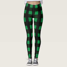Wie wäre es mit "Envy Karo Leggings: Black & Green