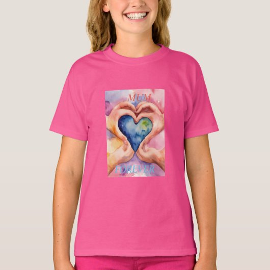 Wie wäre es mit "Forever Love: Mother-Child Heart  T-Shirt (Vorderseite)