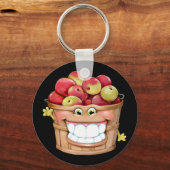 Wie wäre es mit ihnen Äpfel? Glückliche Äpfel! Schlüsselanhänger (Vorderseite)