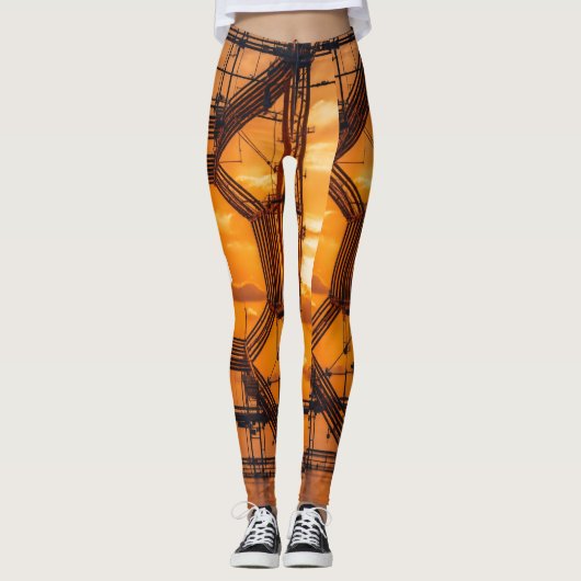 Wie wäre es mit "Mandarine Dream Leggings: Vibrant Leggings (Vorderseite)