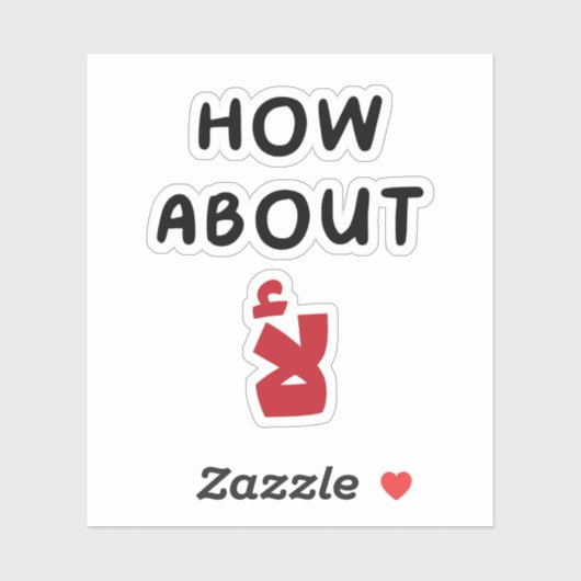 Wie wäre es mit Nein in arabischen, sonnigen arabi Aufkleber (Blatt)