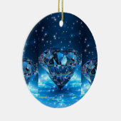 Wie wäre es mit "Sapphire Brillianz: Blue Diamond Keramik Ornament (Rechts)