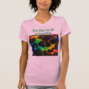 Wie wäre es mit: "Spaß und Farbenfroh: Bella Leinw T-Shirt