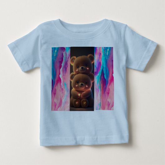 Wie wäre es mit "Teddy Liebe: Baby T - Shirt mit A (Vorderseite)