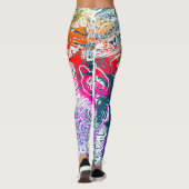 Wie Wasser Abstrakte Computerkunst Leggings (Rückseite)