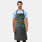 Wie Weihnachten Moderne Word Art Schürze (Getragen)