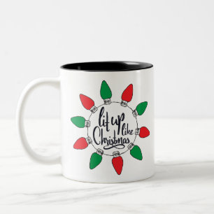 Wie Weihnachten Zweifarbige Tasse
