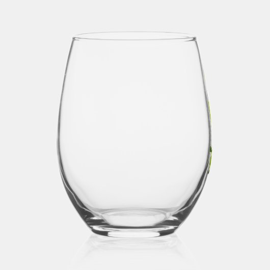 Wie Wein entsteht Funny Illustration Green Weinglas Ohne Stiel (Rechts)