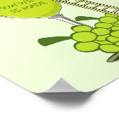 Wie Wein hergestellt wird Spaß Zeichnend Cartoon Poster (Ecke)