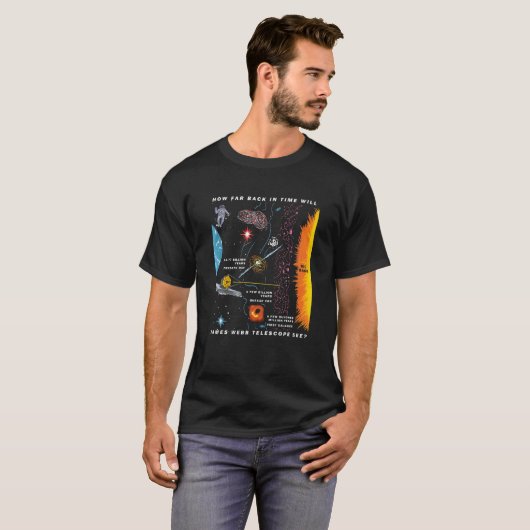 Wie weit in der Zeit James Webb Telescope sieht T-Shirt (Vorne ganz)