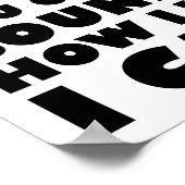 Wie wenig mag ich lustiges Poster? Poster (Ecke)
