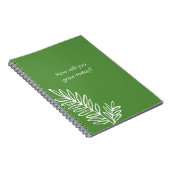 Wie werden Sie heute Notebook wachsen? Notizblock (Rechte Seite)