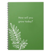 Wie werden Sie heute Notebook wachsen? Notizblock (Vorderseite)