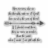 Wie Wertvolle Bibelverse Aufkleber (Vorderseite)