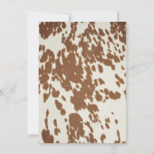 Wie westlich war One Cowboy Birthday Party Einladung (Rückseite)