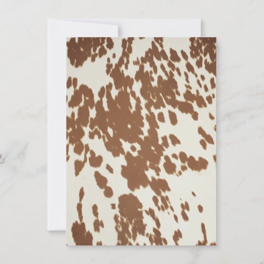 Wie westlich war One Cowboy Birthday Party Einladung (Rückseite)