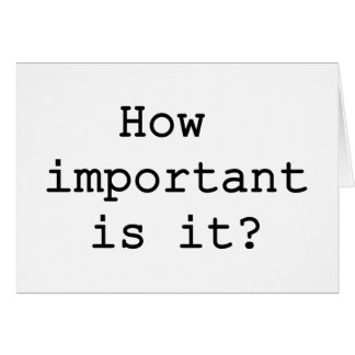 Wie wichtig ist es Slogan Quote Typografie