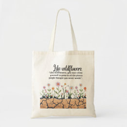 Wie Wildblumen Totbeutel Tragetasche