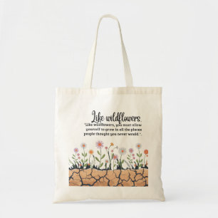 Wie Wildblumen Totbeutel Tragetasche