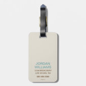 Wie wir arbeiten gepäckanhänger (Rückseite vertikal)