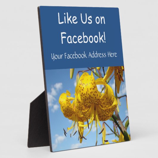 Wie wir auf Facebook Counter Retail Service Signs Fotoplatte (Seite)