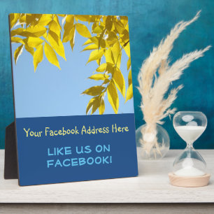 Wie wir auf Facebook Plakatmarke Autumn Fotoplatte