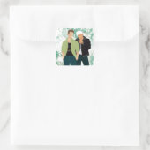 Wie wir beschädigt - AC Quadratischer Aufkleber (Tasche)