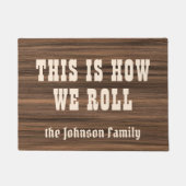 Wie wir rustikale hölzerne Gewohnheit Fußmatte (Vorderseite)