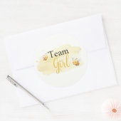 Wie wird das Baby Bee Team Boy Runder Aufkleber (Umschlag)
