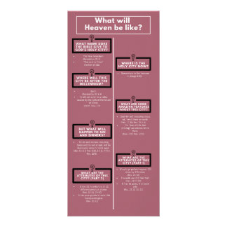 Wie wird der Himmel sein? Werbekarte