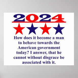 Wie wird es zu einem Mann - ein politisches Zitat Poster