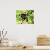 Wie wird man zu einem Schmetterlingszitat-Poster? Poster (Küche)