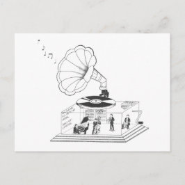 Wie wirkt ein Gramophon eigentlich? Postkarte