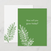 Wie wirst du heute wachsen? mitteilungskarte (Vorne/Hinten)