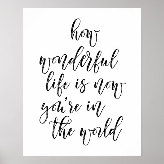 Wie wunderbar das Leben ist, jetzt sind Sie in der Poster (Vorne)