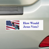 Wie würde Jesus wählen? Autoaufkleber (Auf Auto)