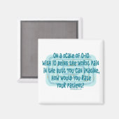 Wie würden Krankenschwestern ihren Patienten bewer Magnet (Vorderseite/Rückseite)