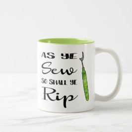 Wie YE nähen, also YE zerreißen Tasse sollen