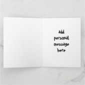 Wie zwei Erbsen in einer Pod-Grüße-Karte Karte (Innenseite)